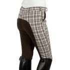Pfiff Lucy plaid full grip children's riding breeches