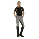 Pfiff Lucy plaid full grip children's riding breeches
