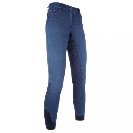 HKM women's fullgrip denim riding breeches