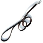 IM leather dog leash silver rhinestoned