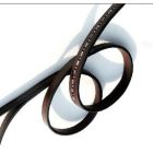 IM leather dog leash silver rhinestoned