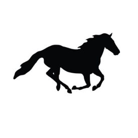 HKM Autó matrica galoppozó ló