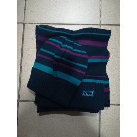 Elt striped cap, scarf set