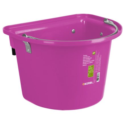 Tournament feed manger with hanging bracket and carrying handle