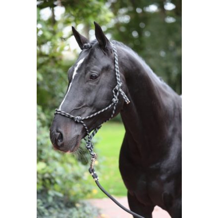 Covalliero knotted halter black/grey