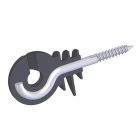 Wood screw insulator, black, 50pcs