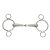 FEELING FLEXI CONTINENTAL GAG BIT, 3-RING CHEEKS