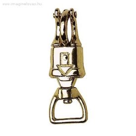 Pánik karabiner forgó csatos 25mm. réz
