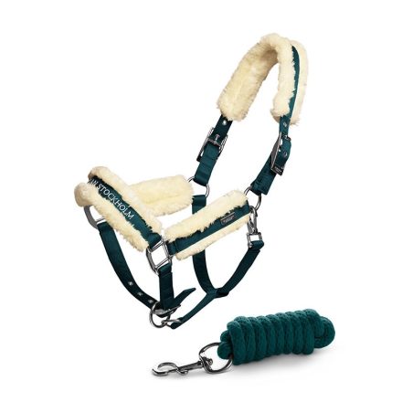 ES furry halter+Lead Emerald