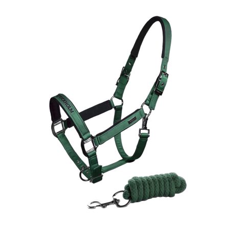 Equestrian stockholm halter+Lead sycamore green