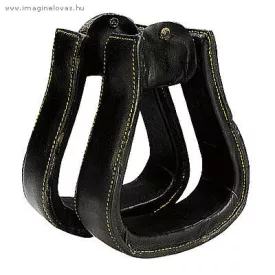 Norton leather western stirrups
