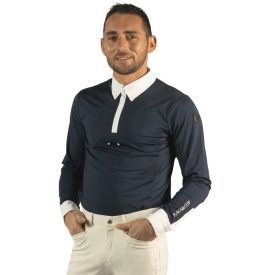 Privilege BANKSO Men Long Sleeves Riding Polo Privilege BANKSO Men Long Sleeves Riding Polo