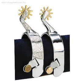 Western sarkantyú díszes, kerekes Western sarkantyú díszes, kerekes