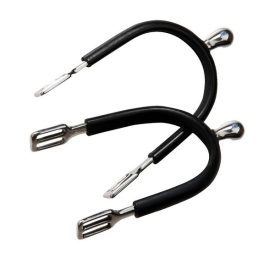 Feeling men's rubbered spur with globular ending