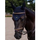 ES Plain Navy Gold ear bonnet