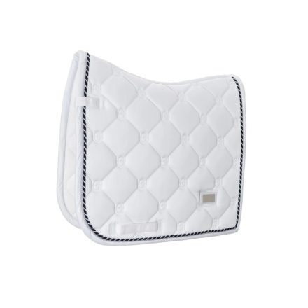  ES White perfection dressage saddle pad