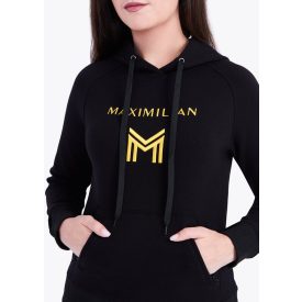 Maximilian Emblem pulóver Black/Gold M Maximilian Emblem pulóver Black/Gold M