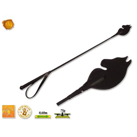 Leather tapper Riding Whip horse head decor