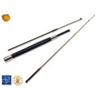 schooling riding whip with nickel cone end