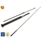 Training stick with button-end handle